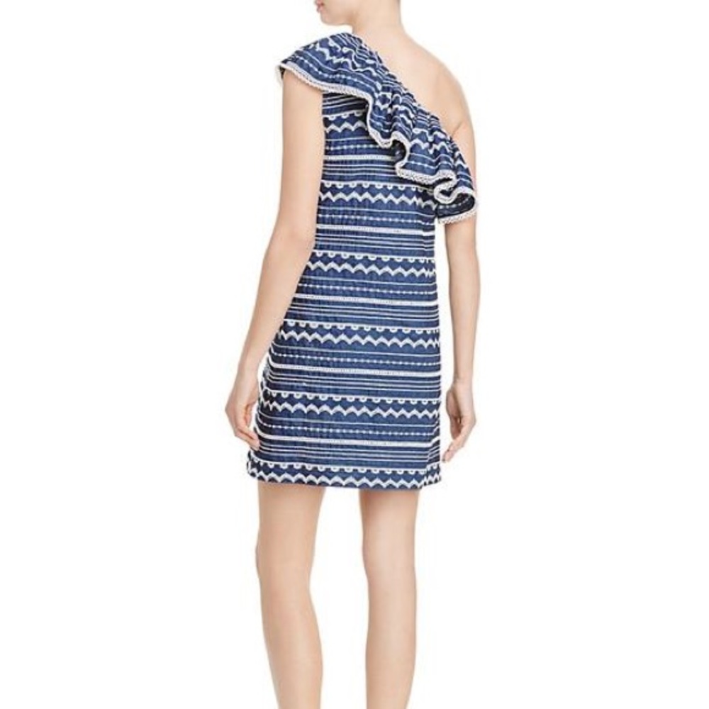 Parker Chambray Katrina One Shoulder XS Dress